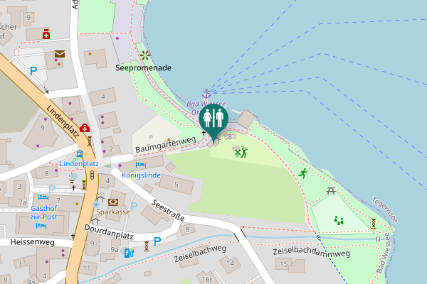 Map showing location of Baumgartenweg 6 Toilet