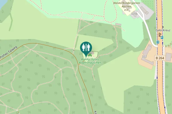 Map showing location of Karlshöher Talweg Toilet