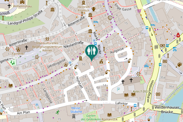 Map showing location of Markt 8 Toilet