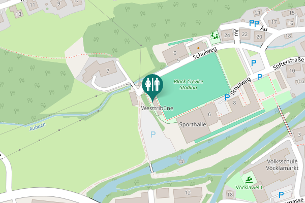 Map showing location of Schulweg 6 Toilet