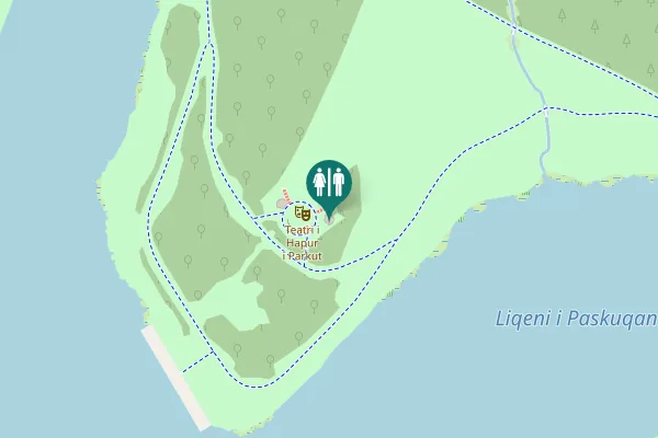 Map showing location of Kamëz Municipality Toilet