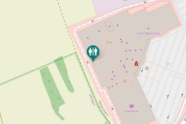 Map showing location of Neuer Markt 1 Toilet