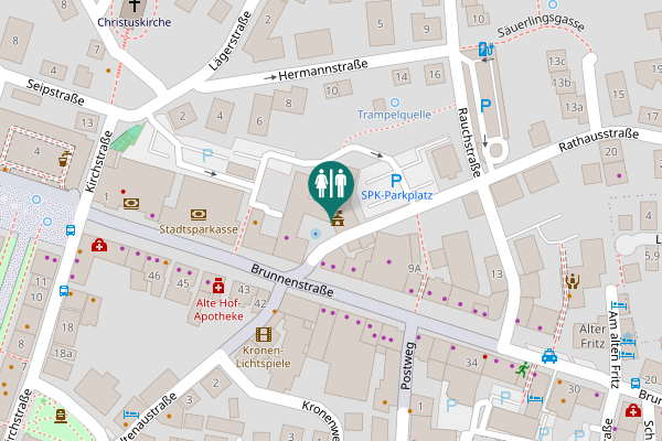 Map showing location of Rathausstraße 1 Toilet