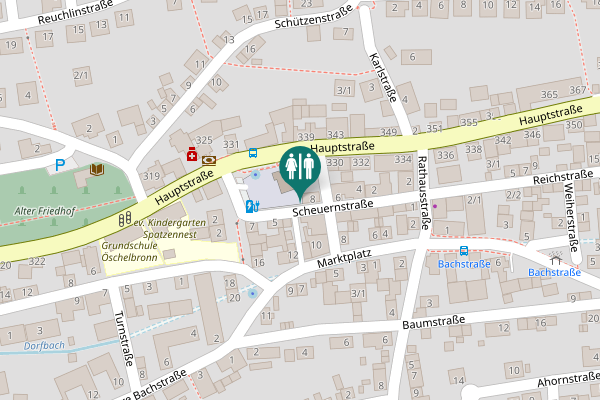 Map showing location of Scheuernstraße 8 Toilet