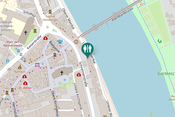 Map showing location of Schrannenstraße 9 Toilet