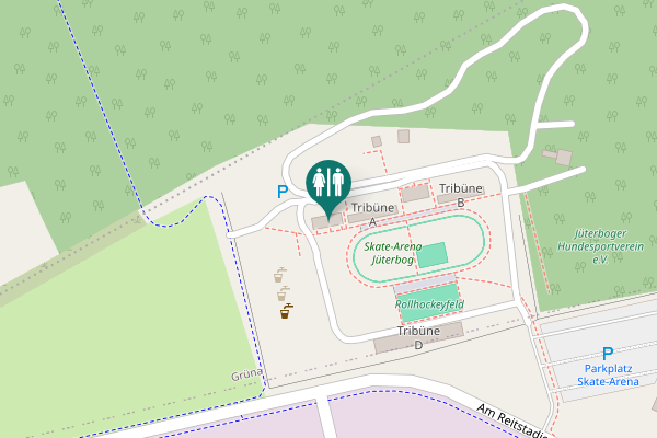 Map showing location of Skate-Arena Toilet