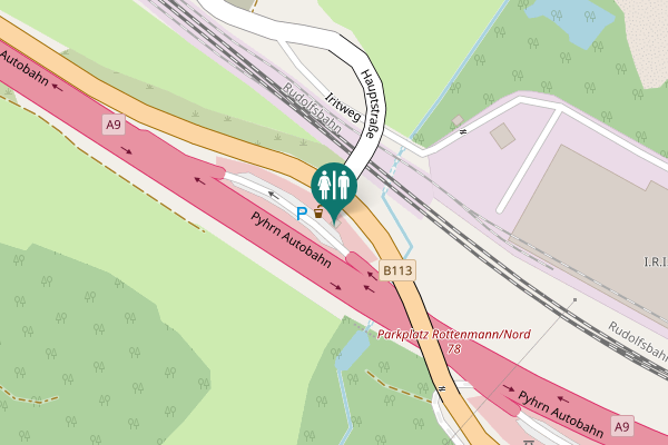 Map showing location of Schoberpaß Straße Toilet