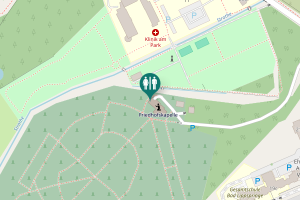 Map showing location of Auguste-Viktoria-Allee 25 Toilet