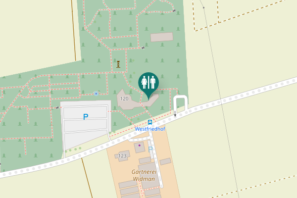 Map showing location of Neipperger Straße 120 Toilet