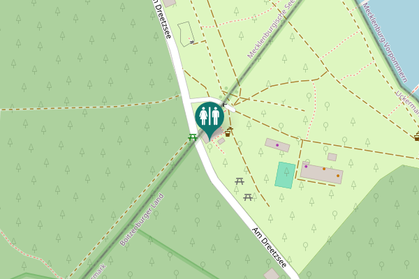 Map showing location of Am Dreetzsee 1 Toilet