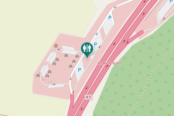 Map showing location of A 7 Toilet