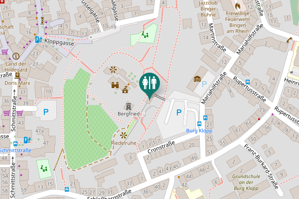 Map showing location of Cronstraße 5 Toilet