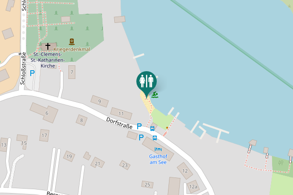 Map showing location of Dorfstraße 11 Toilet