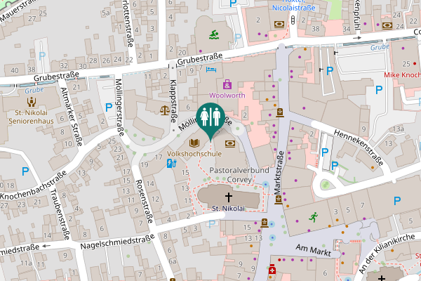 Map showing location of Möllingerstraße 9 Toilet