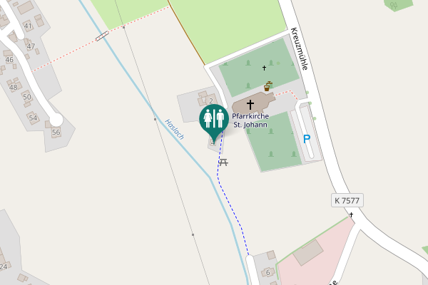 Map showing location of 4 Toilet