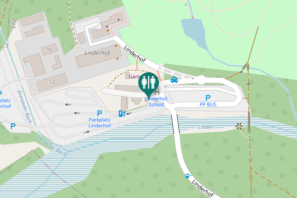 Map showing location of Ettal Toilet