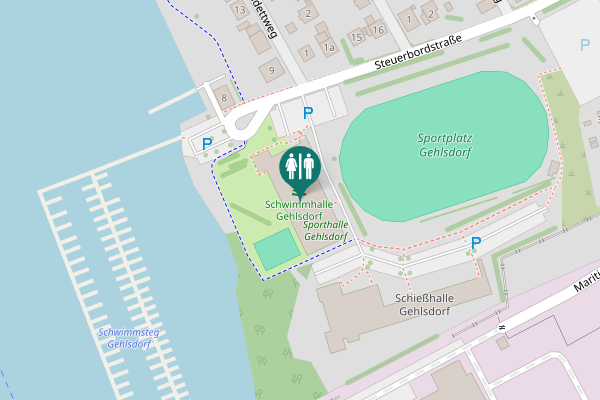 Map showing location of Steuerbordstraße 6 Toilet