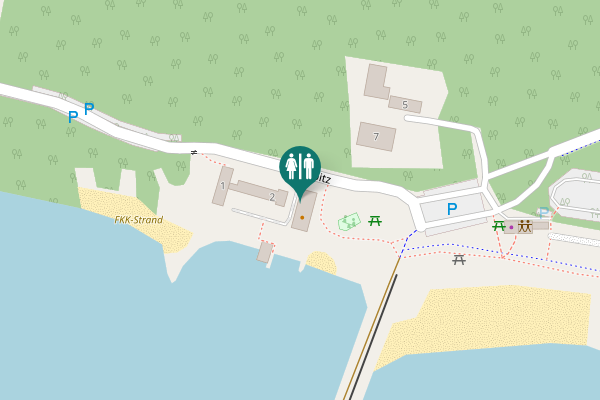 Map showing location of Seespitz 3 Toilet
