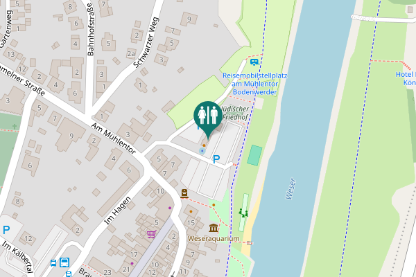 Map showing location of Am Mühlentor 7 Toilet