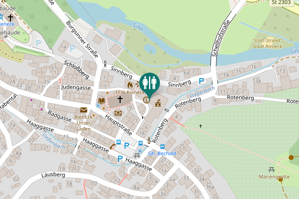 Map showing location of Schulgasse 4 Toilet