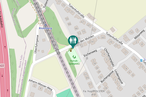 Map showing location of An den Mühlen 51 Toilet