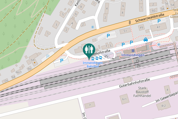 Map showing location of Bahnhofstraße 3 Toilet