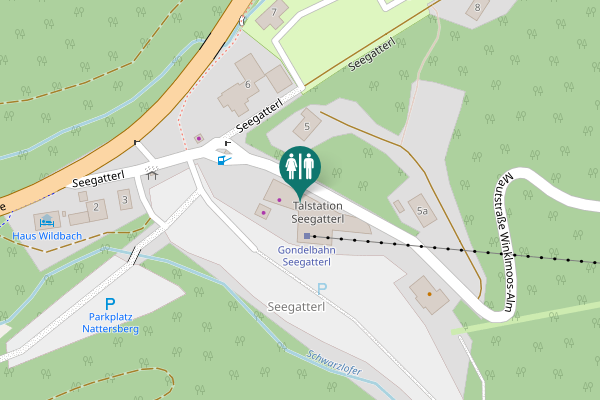 Map showing location of Seegatterl 4a Toilet