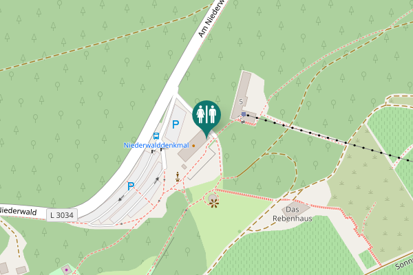 Map showing location of Am Niederwald 4 Toilet