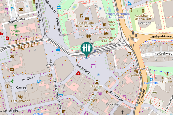 Map showing location of Marktplatz 4 Toilet
