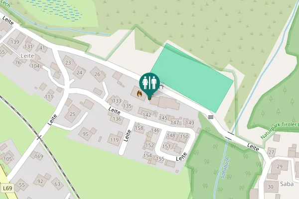 Map showing location of 142 Toilet