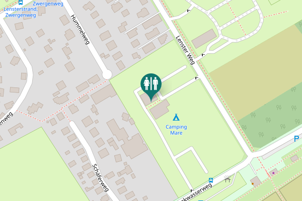 Map showing location of Lenster Weg Toilet