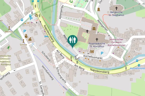 Map showing location of Abteigarten 1 Toilet