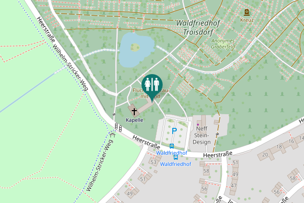 Map showing location of Heerstraße 17 Toilet