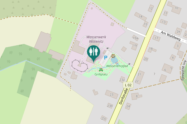 Map showing location of Dorfstraße 16 Toilet