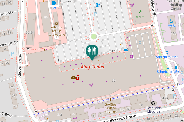 Map showing location of Odenwaldring 70 Toilet