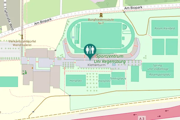 Map showing location of Universitätsstraße 31 Toilet