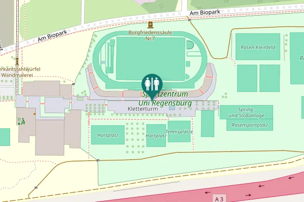 Map showing location of Universitätsstraße 31 Toilet