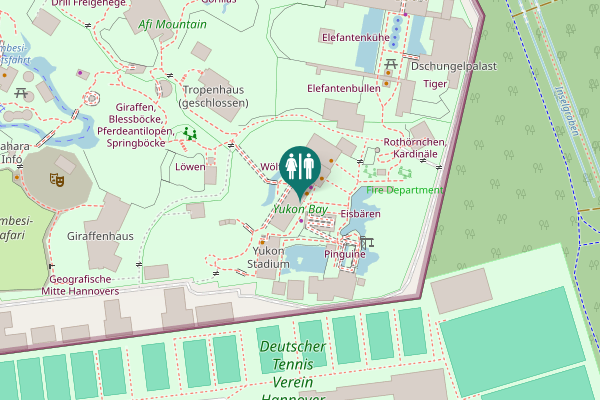 Map showing location of Adenauerallee 3 Toilet