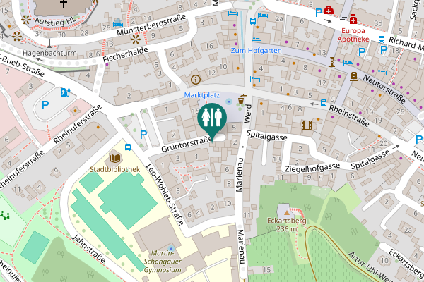 Map showing location of Grüntorstraße 1 Toilet