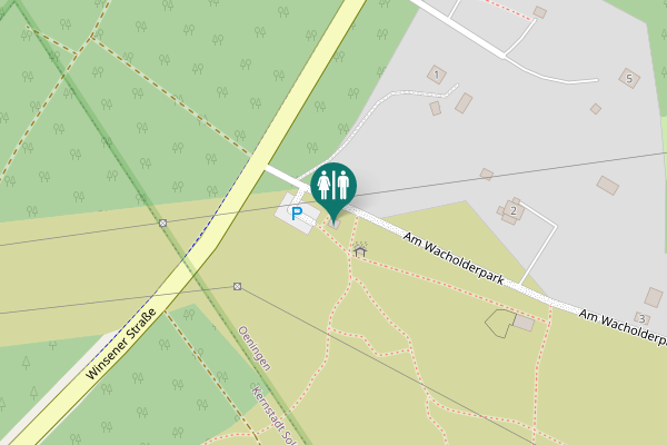 Map showing location of Am Wacholderpark Toilet