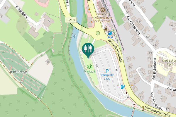 Map showing location of Hengebachstraße 2 Toilet