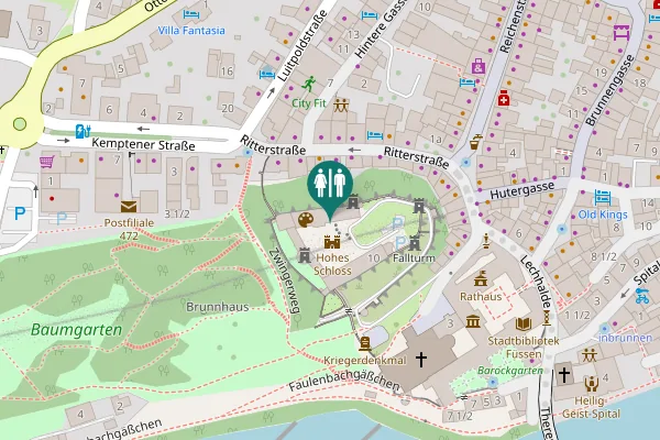Map showing location of Magnusplatz 10 Toilet