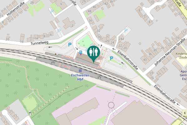 Map showing location of Reigate & Banstead-Platz 1 Toilet
