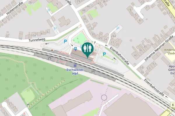 Map showing location of Reigate & Banstead-Platz 1 Toilet