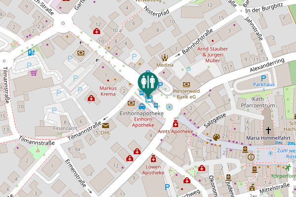 Map showing location of Graf-Heinrich-Straße Toilet