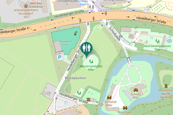 Map showing location of Heidelberger Straße 26a Toilet