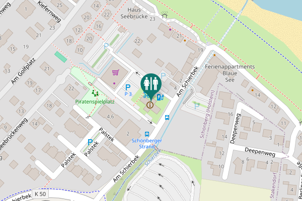 Map showing location of Käptn's Gang 1 Toilet
