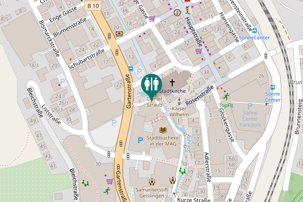 Map showing location of Schillerstraße 2 Toilet