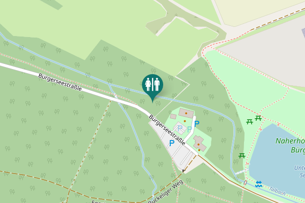 Map showing location of Bürgerseesträßle Toilet