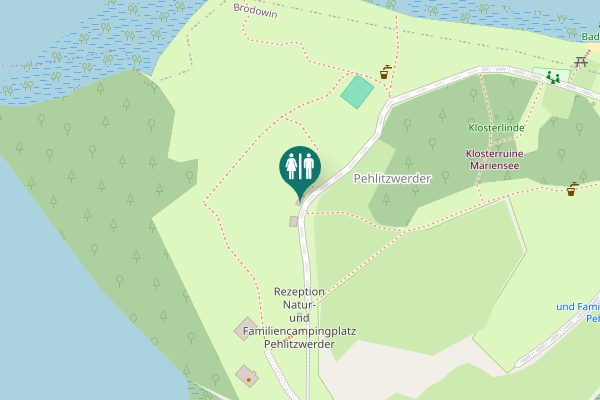 Map showing location of Am Pehlitzwerder 1 Toilet